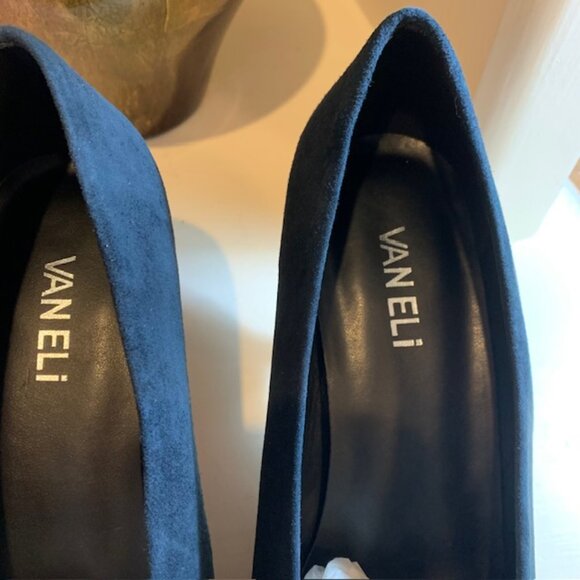 Vaneli Tedra Blue Suede Pumps Size 9.5M - Picture 5 of 8